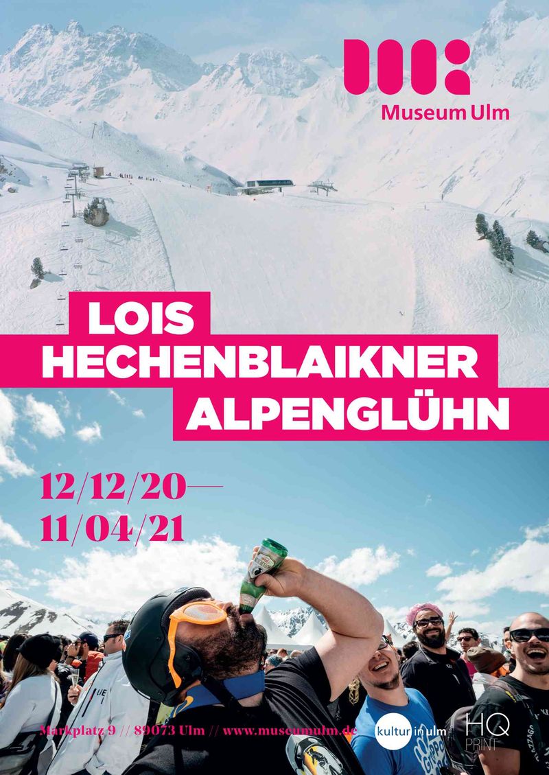 Ausstellungsplakat Lois Hechenblaikner - Alpenglühn